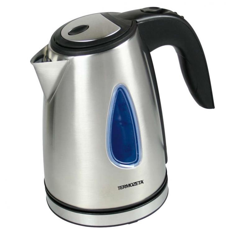 Termozeta Bollitore Cordless Elettrico 1L Acciaio Inox Per Latte Acqua Tisane Te
