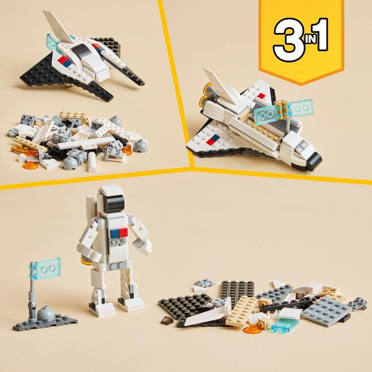 Lego - Creator - Set 31134 (3 In 1 Astronauta, Astronave Giocattolo) 144Pz 9+
