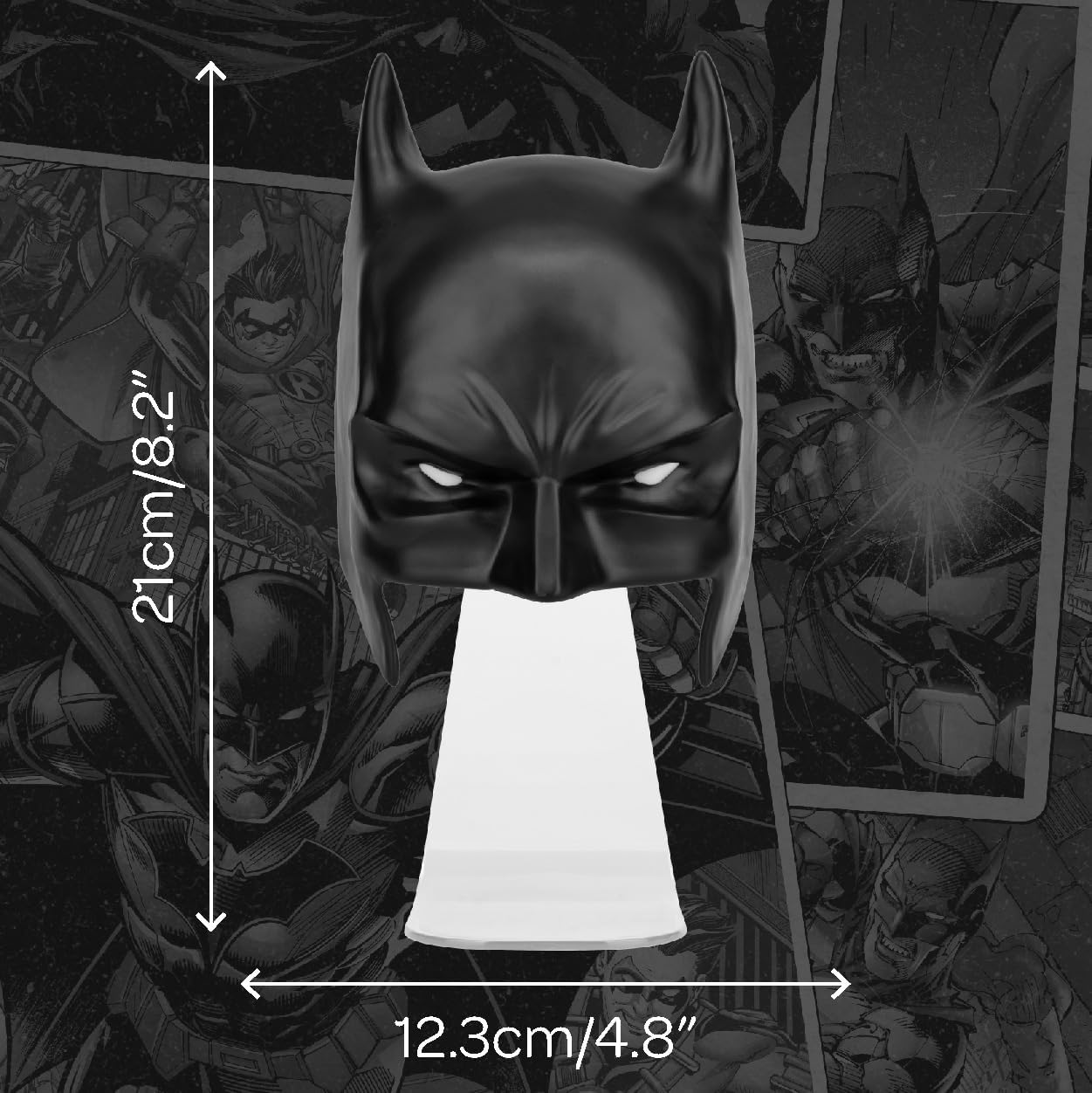Paladone Lampada Maschera Batman Mask Light Plastica Multicolore Led Scrivania