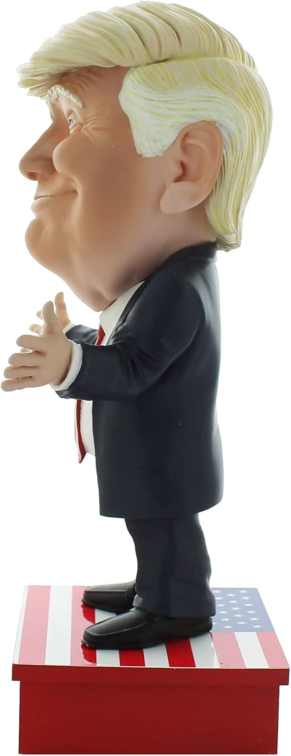 Mimiconz Leader World Statuetta Dipinta A Mano Presidente Americano Donald Trump