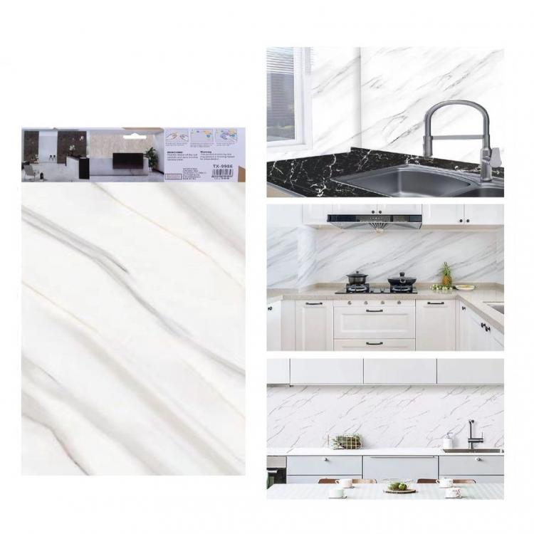 ADESIVO CARTA DA PARATO 3D EFFETTO MARMO NUVOLA PANNELLO SPUGNA 30X60CM |TX-9986