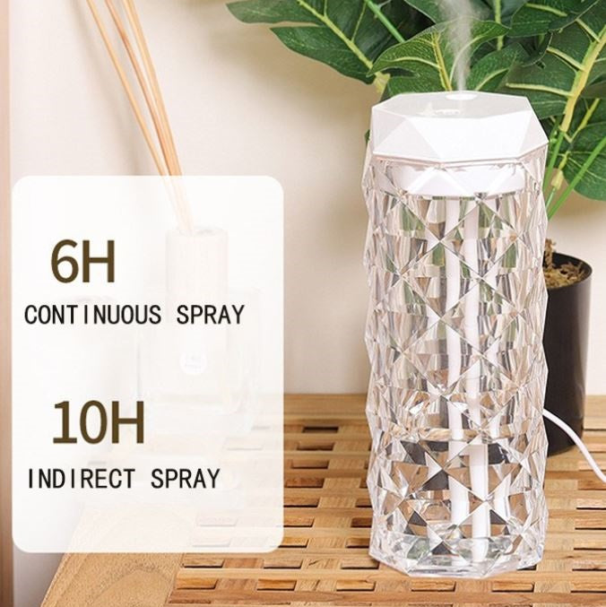 Lampada Led Diamantata Diffusore 900Ml Profumo Umidificatore Aromi Aromaterapia
