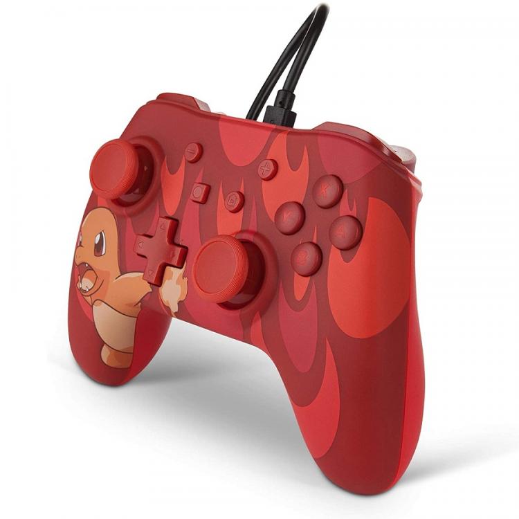 Powera Wired Controller Nintendo Switch Charmander Pokemon Rosso Joystick Red