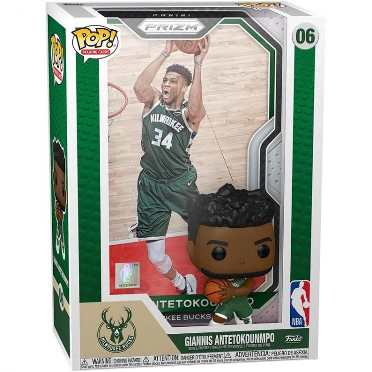 Funko Pop ! Nba Milwaukee Bucks (06) Giannis Antetokounmpo Figure Trading Cards