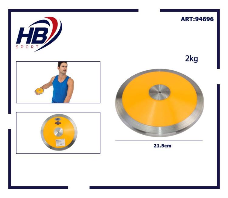 Hb Disco Da Competizione E Allenamento Acciaio Per Lancio Del Disco Peso Da 2 Kg
