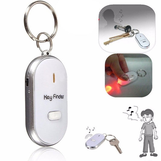 Portachiavi Sonoro Con Torcia Led Cerca Trova Chiavi Allarme Fischio Key Finder