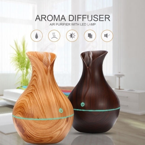 Umidificatore A Ultrasuoni Diffusore Aromi Oli Essenziali Per Aromaterapia Legno