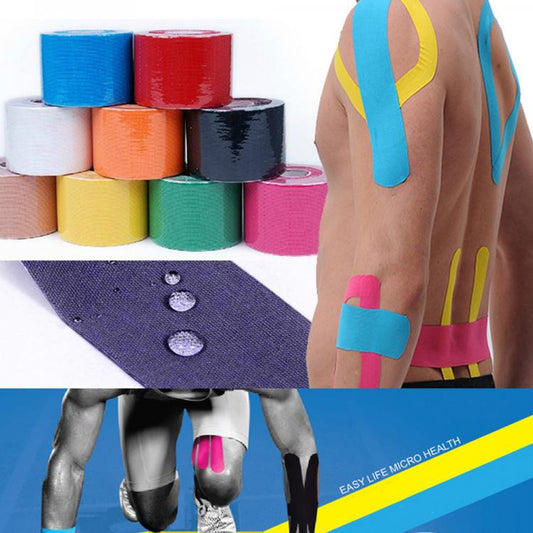 CEROTTO MUSCOLARE ELASTICO PER TAPING NEUROMUSCOLARE ROTOLO 5mx5cm KINESIO TAPE