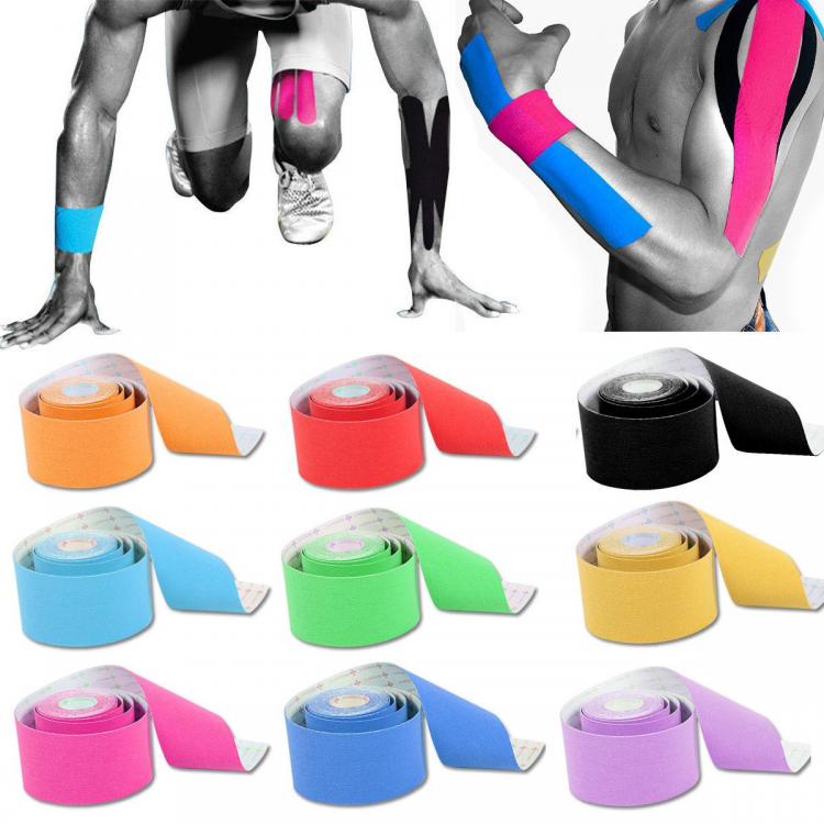 CEROTTO MUSCOLARE ELASTICO PER TAPING NEUROMUSCOLARE ROTOLO 5mx5cm KINESIO TAPE