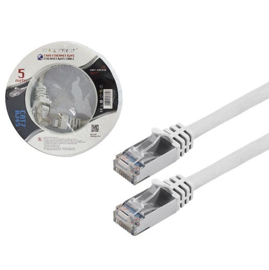 CAVO ETHERNET DI RETE LAN INTERNET RJ45 Cat7 5M METRI MODEM ROUTER INFORMATICA