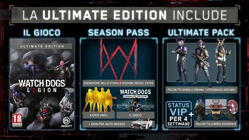 Watch Dogs Legion Ultimate Edition Ps4 Videogioco Playstation 4 Italiano Ps5
