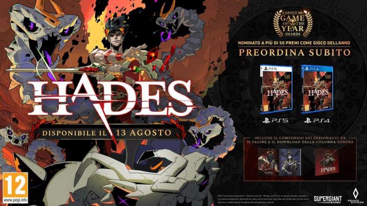 Hades Ps5 Videogioco Italiano Playstation 5 Nuovo Gioco Sigillato Pal Ita