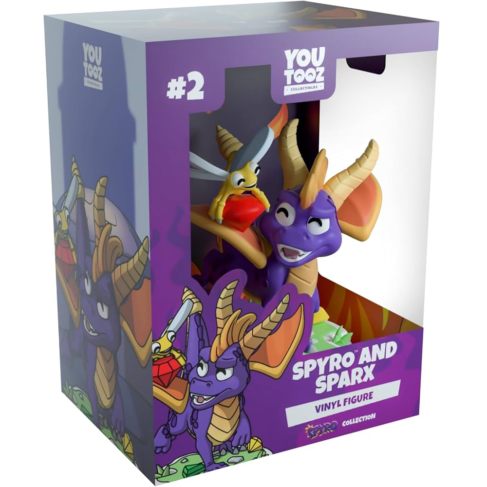 You Tooz Playstation Spyro The Dragon - Spyro And Sparx Vinyl Figure 9 cm