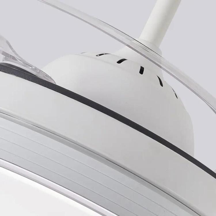 Wisdom Ventilatore Da Soffitto E Plafoniera 60W Lampadario Led Pale A Scomparsa