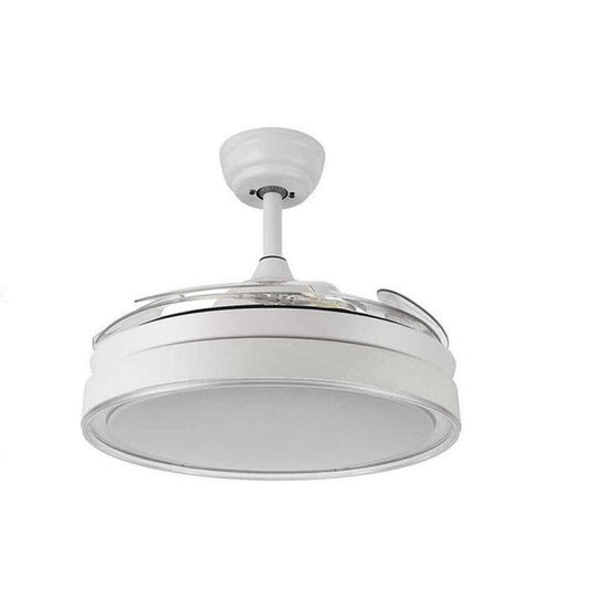 Ventilatore Da Soffitto E Plafoniera 40W Lampadario Led 3 Pale Wifi Telecomando