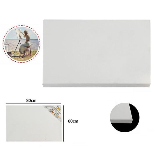 Tela Pittura Tele Per Dipingere Telaio In Legno Telati Cotone Grana Fine 60X80Cm