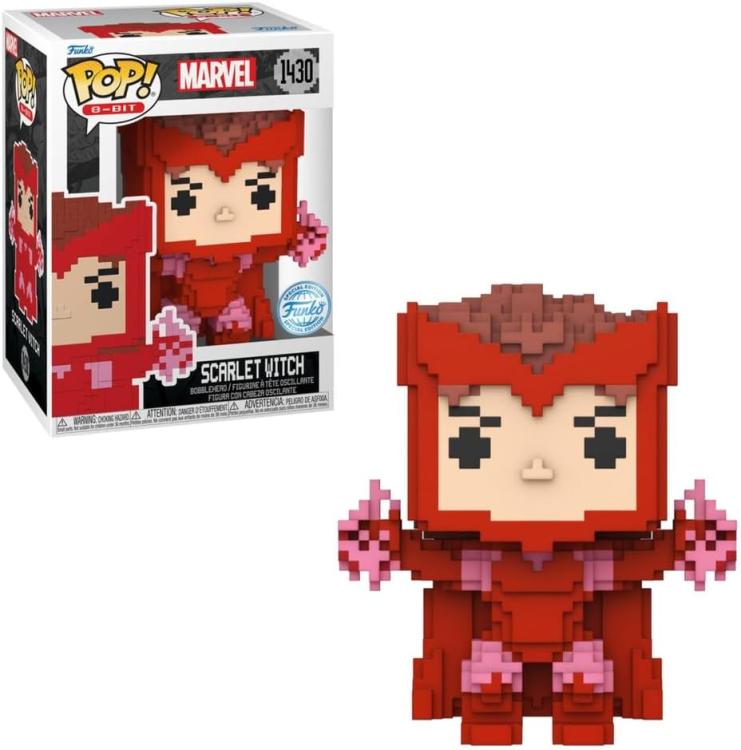 Funko Pop Marvel 8-Bit (1430) - Scarlet Witch Vinyl Figure Special Edition 9Cm