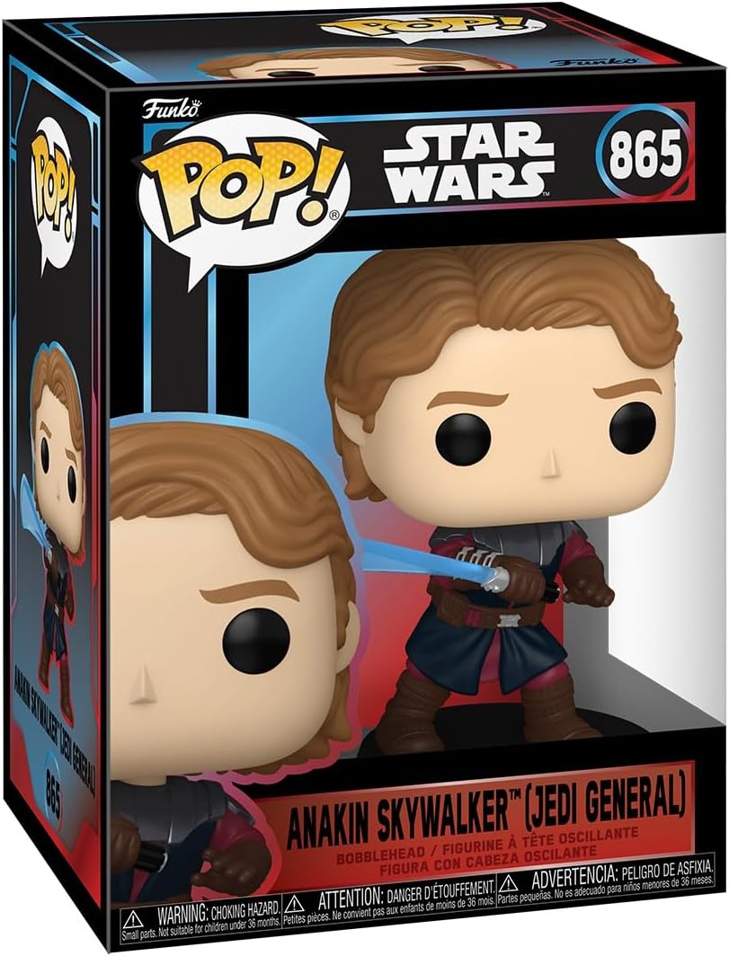 Funko Pop! Star Wars - (865) Jedi General Anakin Figure - 9cm