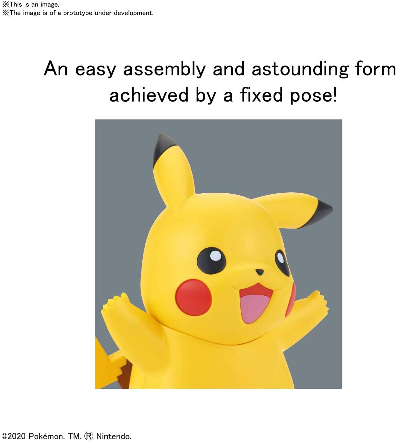 Bandai Pokémon: Model Kit Pokepla Plamo Quick 01 Pikachu - Figure 10cm PVC