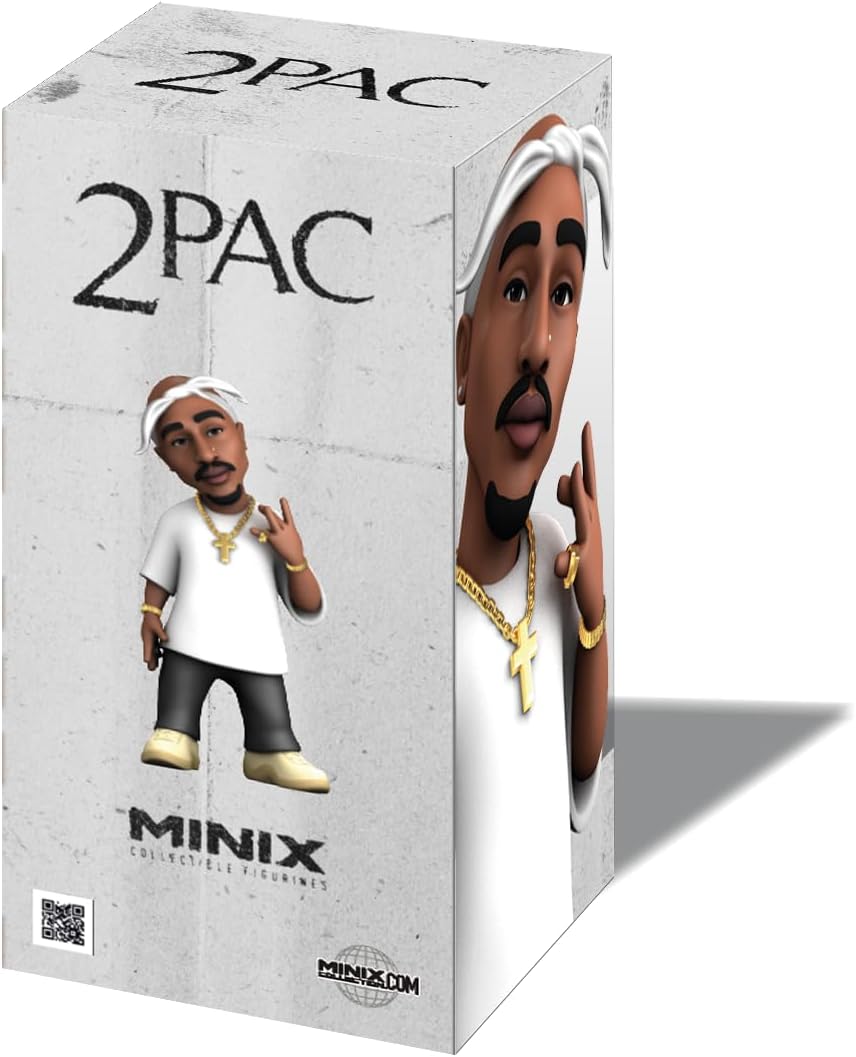 Minix Rap (Music 114) Tupac Shakur W/ Bandana Figure 2Pac 10cm