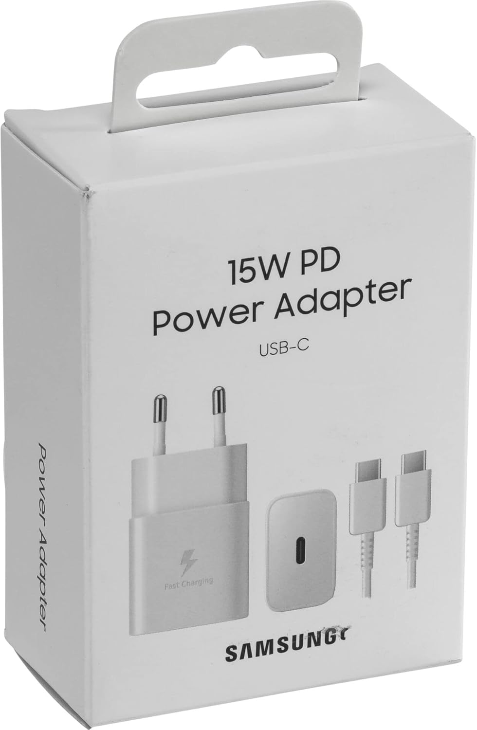 Samsung Ep-T1510X Caricabatteria Originale Caricatore 15W Usb-C Con Cavo Bianco