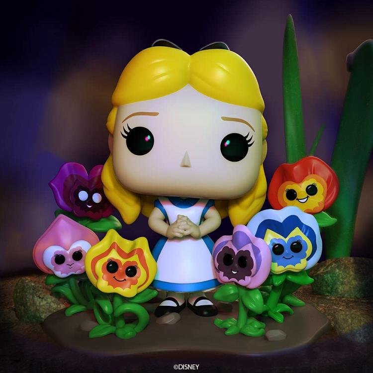 Funko Pop Deluxe Alice With Flowers 1057- Alice In Wonderland 70Th Statuta 15Cm