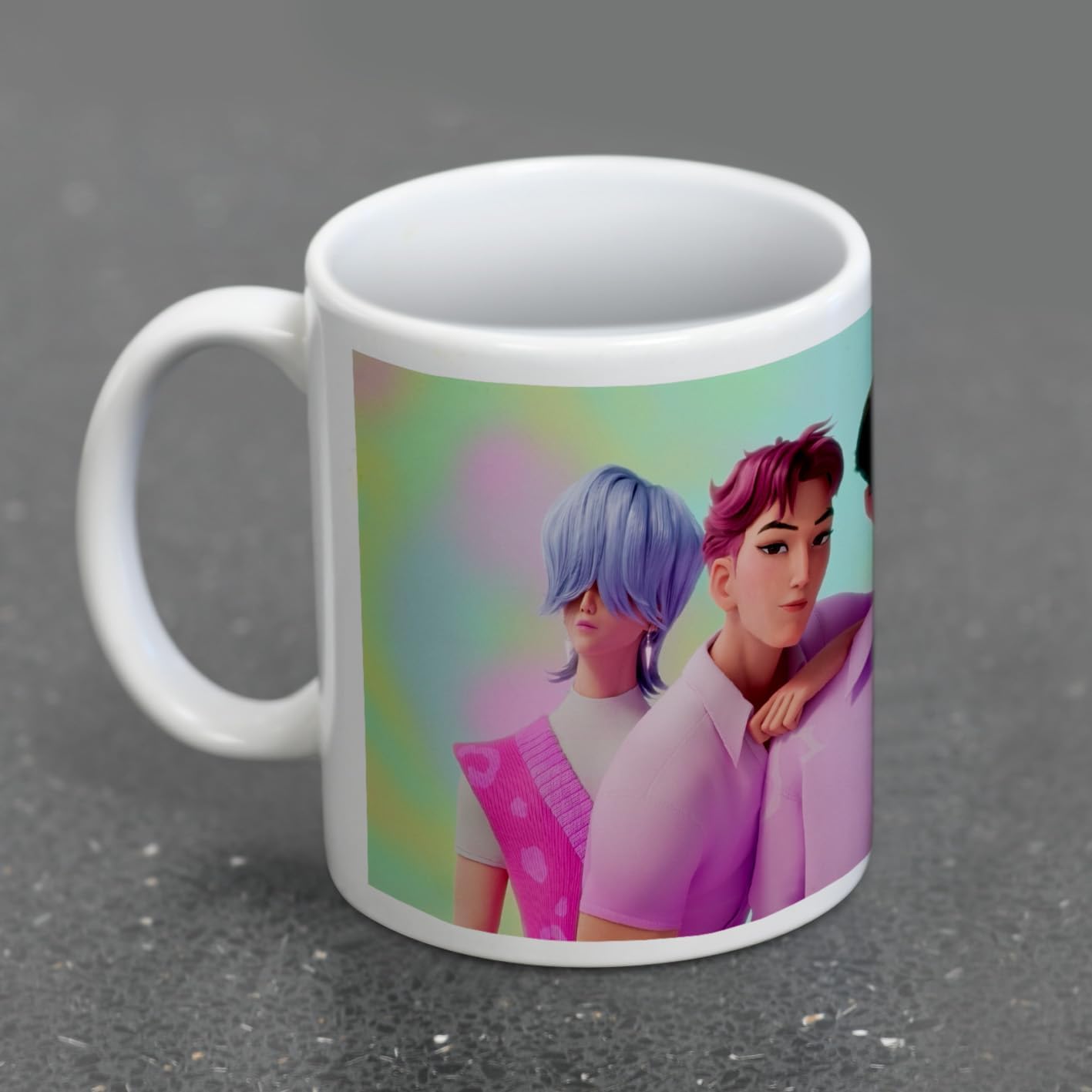Tazza KPop Demon Hunters Saja Boys in Ceramica Con Manico da caffè Mug 325ml