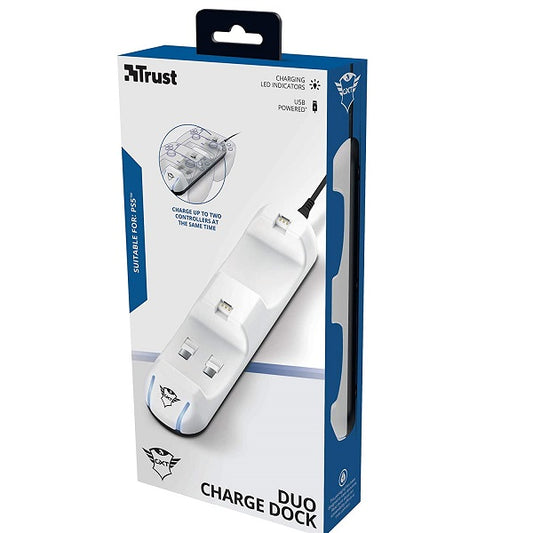 Trust Gxt251 Dock Station Base Ricarica Ps5 Controller Dualsense Playstation 5