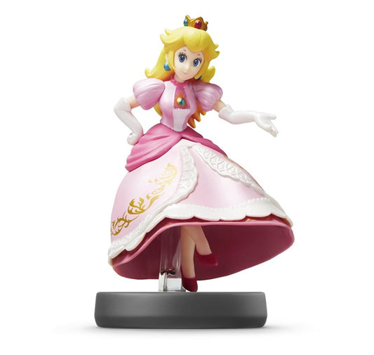 AMIIBO - SUPER SMASH BROS. PEACH FIGURE PRINCIPESSA MARIO STATUA DA COLLEZIONE