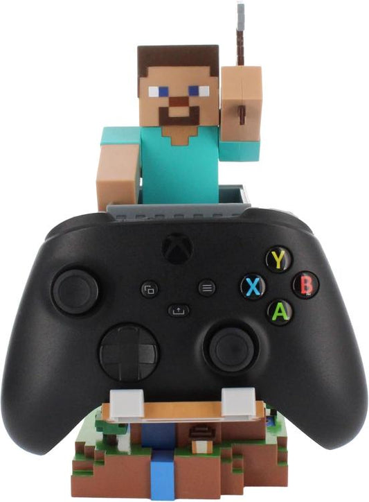 Cable Guys - (Steve) Minecraft Statuetta Base Ricarica Smartphone Controller