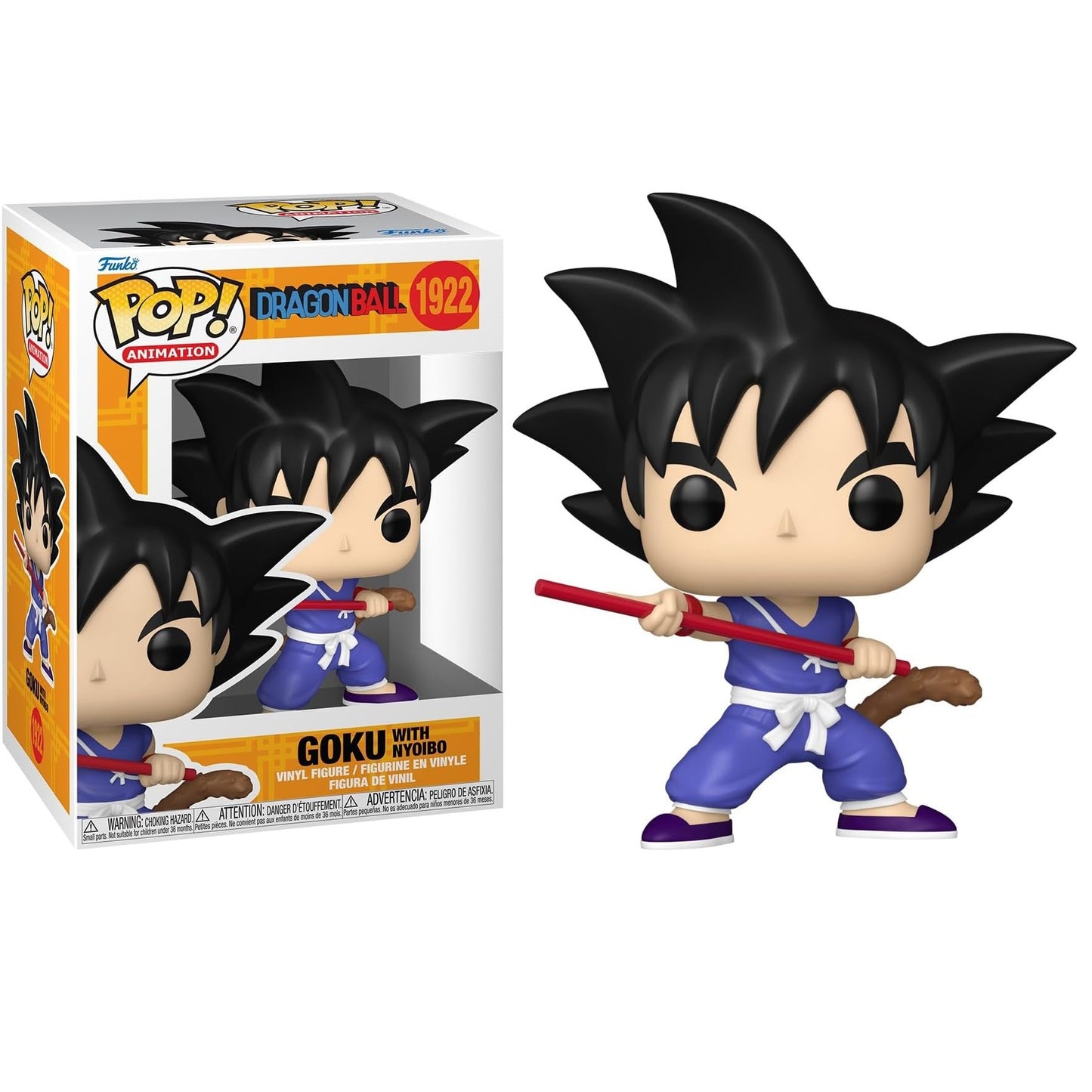 Funko Pop ! Animation - Dragon Ball (1922) Goku with Nyoibo Vinyl Figure 9Cm