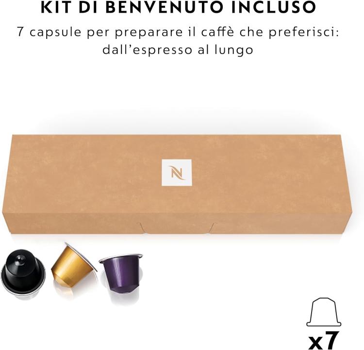 DE'LONGHI NESPRESSO ESSENZA MINI EN85.B MACCHINA DA CAFFÈ 0.6L NERO + 14 CAPSULE
