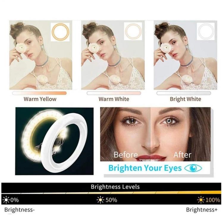ANELLO LUMINOSO LED RING con ASTA SELFIE TREPPIEDI LUCE per TELEFONO TIK TOK L07