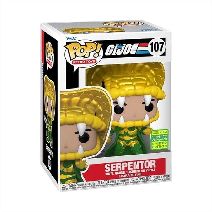 Funko Pop ! Retro Toys G.I. Joe - (107) Serpentor Limited Edition Vynil 9Cm