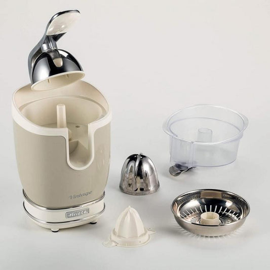 ARIETE SPREMIAGRUMI SILENZIOSO 0413 VINTAGE SALVAGOCCIA COCKTAIL 85W INOX BEIGE