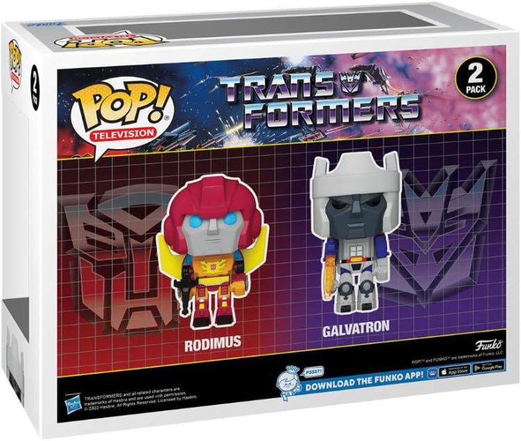 Funko Pop ! Television Transformers (2 Pack) Rodimus & Galvatron Limited Edition