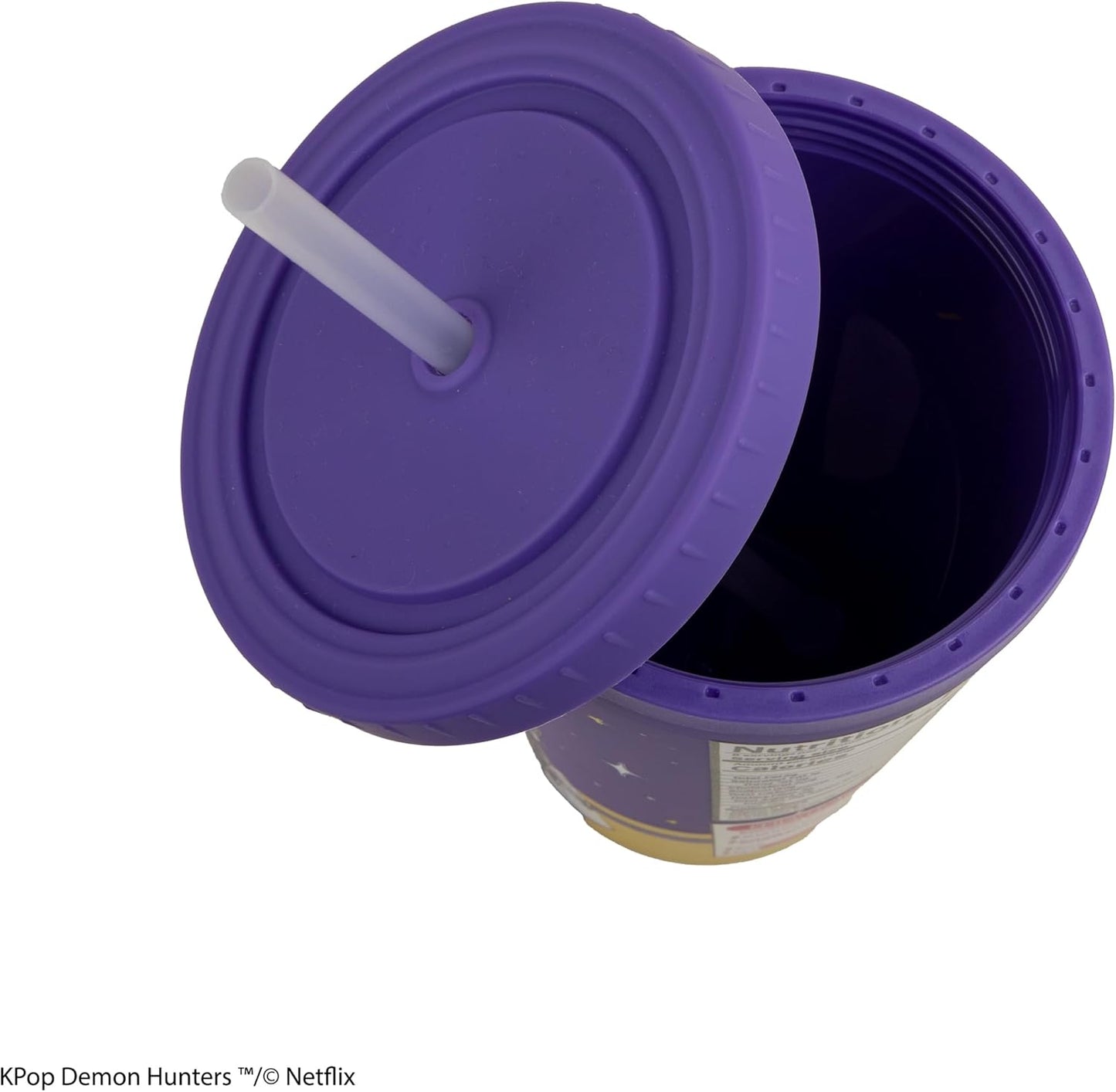 Tumbler - Kpop Demon Hunters - Bicchiere con Cannuccia e Coperchio 475 ml (Rumi Flavor) Tazza Licenza Ufficiale