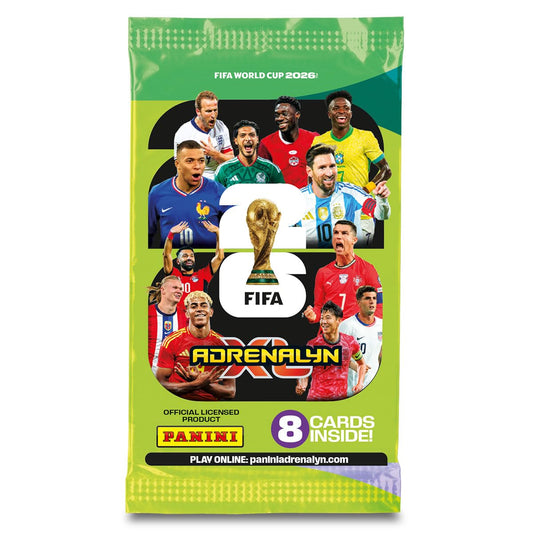 Panini Calciatori Adrenalyn XL Fifa World Cup 2026 - Ecoblister da 3 Bustine da 8 Card + 2 Limited