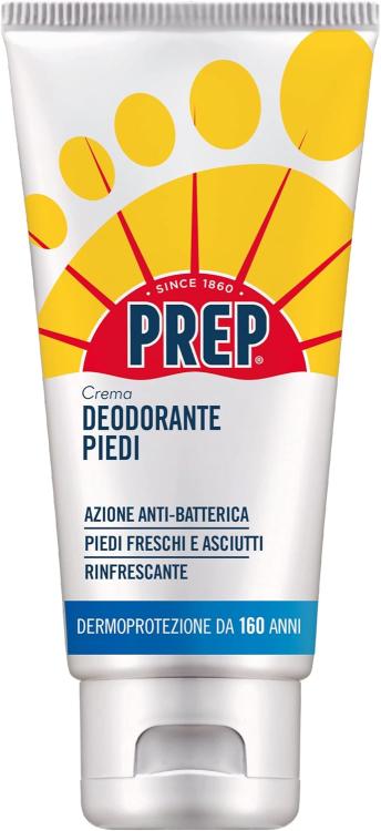 Prep Crema Deodorante Piedi Antiodore A Base Di Talco Effetto Rinfrescante 75Ml