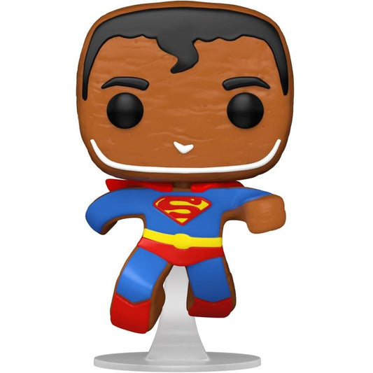 Funko Pop ! Heroes - Dc (443) Gingerbread Superman Vinyl Figure 9Cm Statuetta