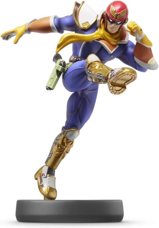 AMIIBO - SUPER SMASH BROS. CAPITAN FALCON NO. 18 FIGURE F-ZERO STATUA NINTENDO