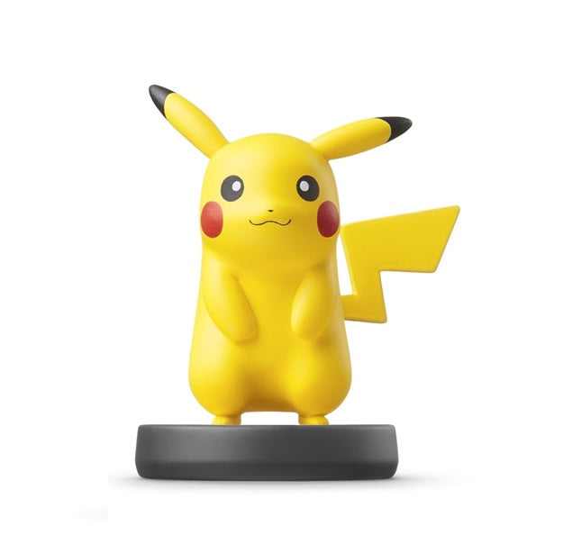 AMIIBO NINTENDO SUPER SMASH BROS COLLECTION - PIKACHU NO.10 FIGURE POKEMON NUOVO