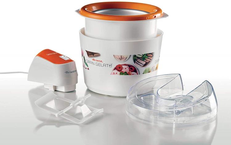 ARIETE GELATIERA GRAN GELATO 1.5LT 12W MACCHINA PER GELATI SORBETTO YOGURT 642