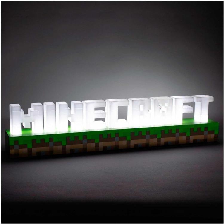 Paladone Lampada Minecraft Luce Logo - Lampada Luce Led Notturna Usb O Batterie
