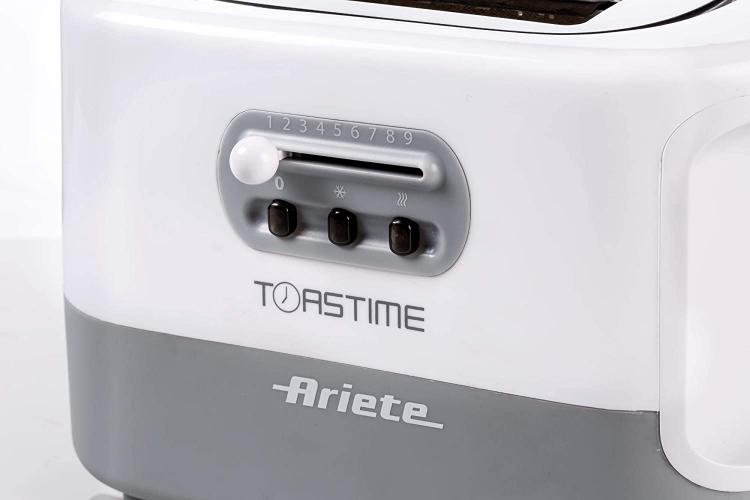 ARIETE TOSTAPANE ELETTRONICO FUNZIONE RISCALDA SCONGELA 700W BIANCO 159 TOASTIME
