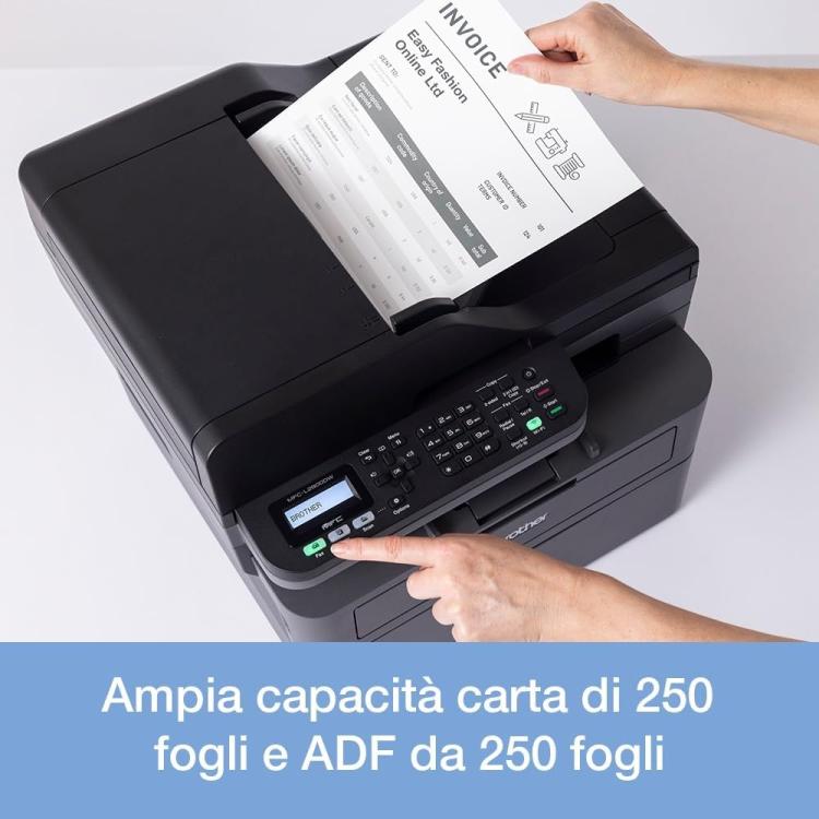 BROTHER STAMPANTE MULTIFUNZIONE LASER MFC-L2800DW WIFI LAN USB SCANNER 32PPM