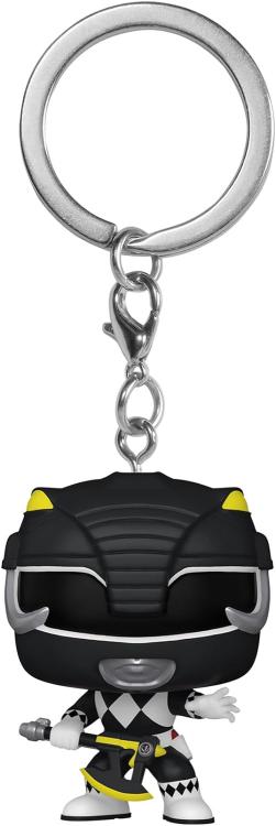 Funko Pop ! Keychain Tv Power Rangers 30Th (Black Ranger) Portachiavi Vinyl 4Cm