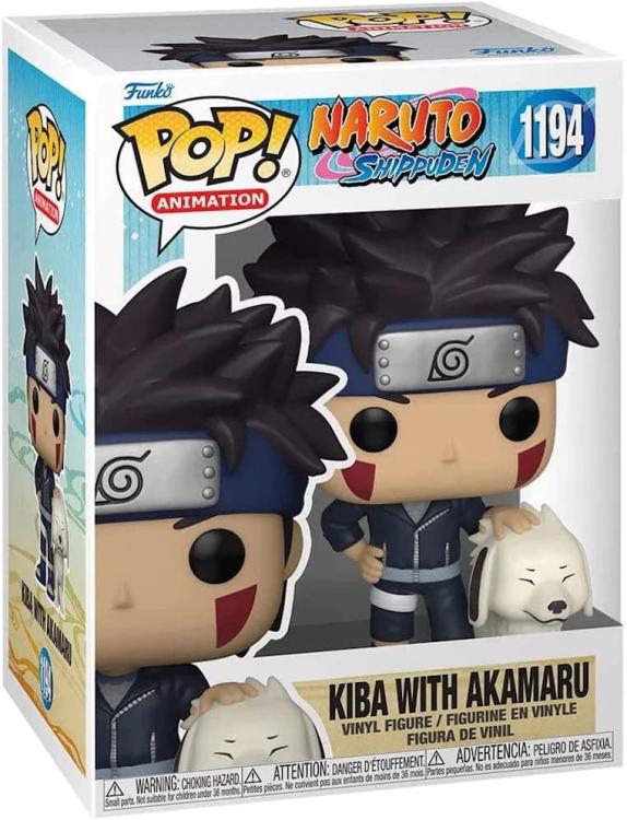 Funko Pop ! Animation Naruto Shippuden - Kiba With Akamaru (1194) Vinyl Figure