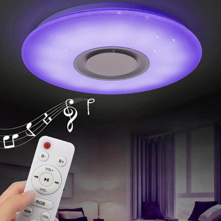 Plafoniera Led 62W Rgb-Bianco Dimmerabile Cassa Bluetooh Cielo Stellato| C09-Rgb