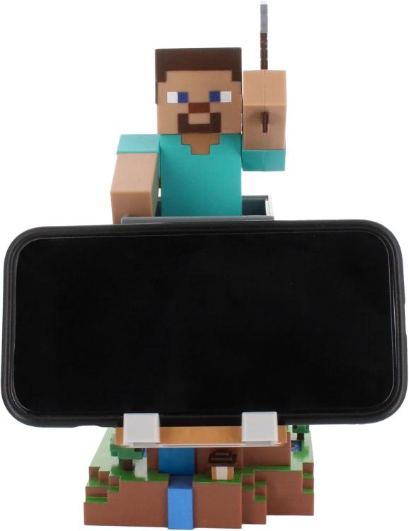 Cable Guys - (Steve) Minecraft Statuetta Base Ricarica Smartphone Controller